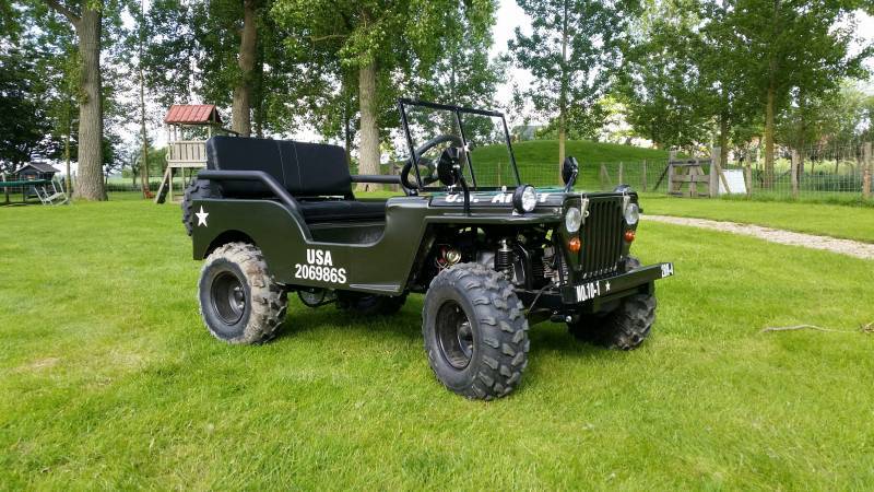 Ladder dramatisch Integraal Mini Jeeps Willy 150cc full options Geveerd - Enduring Int.
